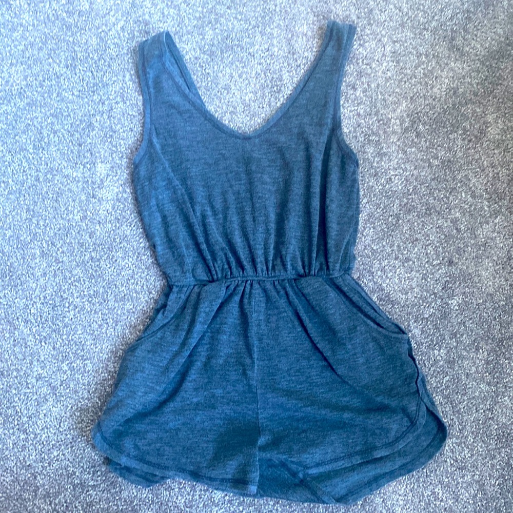 Terry cloth romper